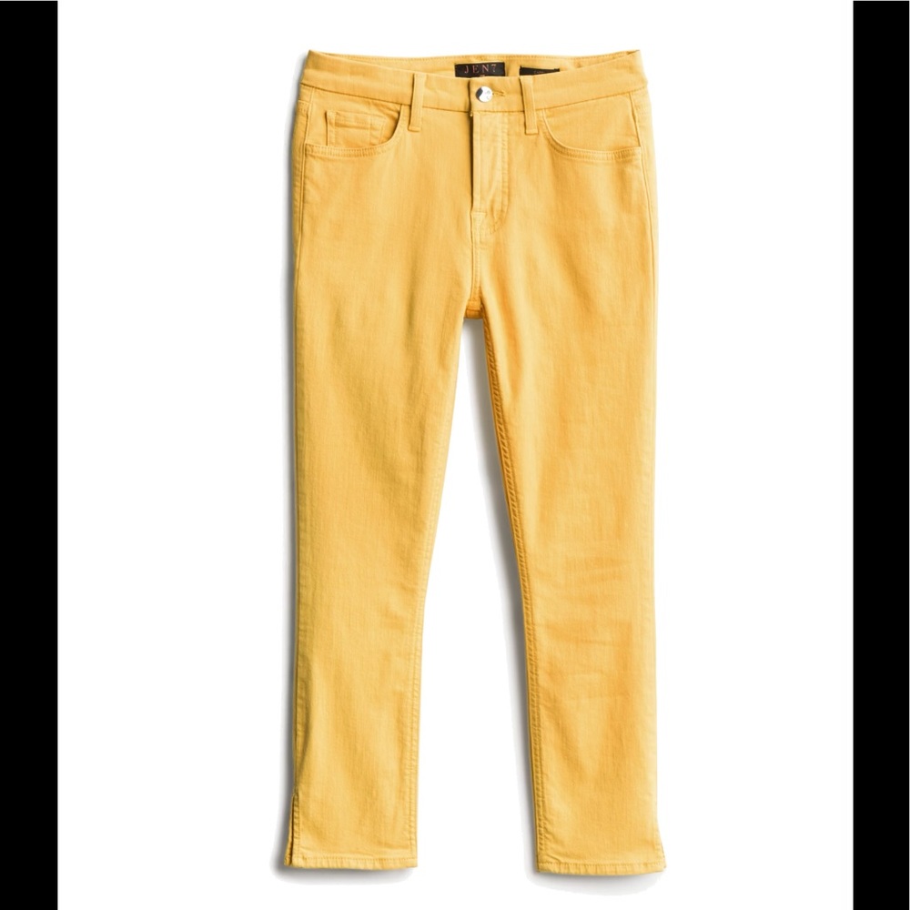 NWT Yellow cropped skinny jeans- Jen7 by 7 for All Mankind